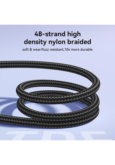 Joyroom S-a42 Crystal Clear Series Fast Charging Data Cable, Usb To 8 Pin Cable, Length: 1.2m Black