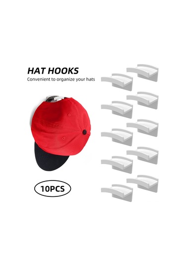 Moveevo 10 Adet Beyaz Duvar Şapka Kancağı - Pp Malzeme, Çift Taraflı Yapıştırıcı, Kolay Kurulum, Şapka Şekli Koruma, Anahtar-atkı Depolama Diğer Moveevo 10 Adet Beyaz Duvar Şapka Kancağı - Pp Malzeme, Çift Taraflı Yapıştırıcı, Kolay Kurulum, Şapka Şekli Koruma, Anahtar-atkı Depolama Diğer