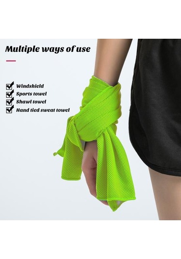 Gri Egzersiz Soğutma Havlusu Üç Katmanlı Süper Yumuşak Cilt Dostu Çabuk Kuruyan Nem Emici Nefes Alabilen Spor Havlusu Gri