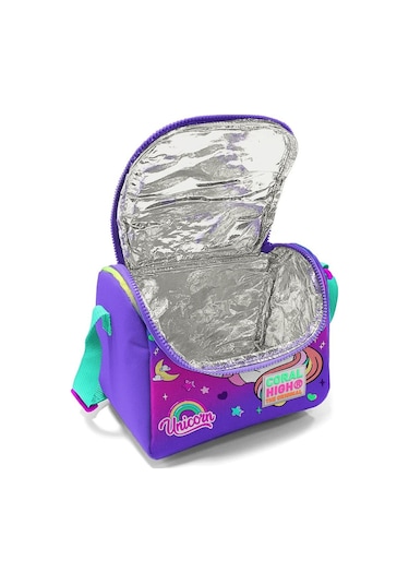 Coral High Kids Lavanta Su Yeşili Unicorn Desenli Desenli Thermo Beslenme Çantası 11729