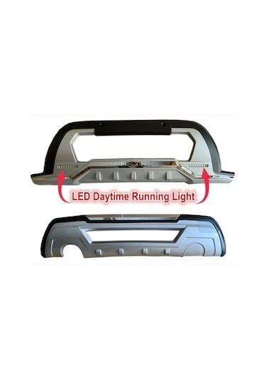 Dacia Duster Ön Arka Tampon Koruma Ledli 2018-2020 Arası Uyumlu