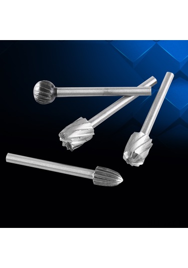 Yaozixa 20 Adet Hss Döner Freze Ucu Seti - 3.1mm Saplı, Ahşap/plastik İçin Oymak, Şekillendirmek Ve Talaş Kaldırmak