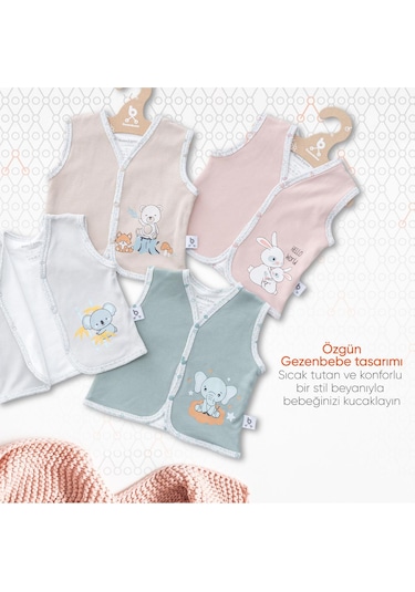 Gezenbebe Hero Bebek Yeleği Bej