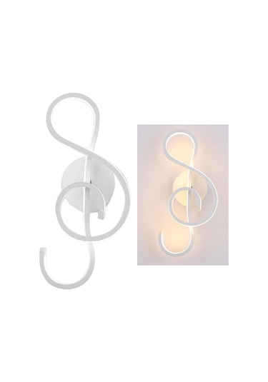 Suntek Pvc Duvar Lambası Başucu Aplik Işık Kapalı Koridor Beyaz Sıcak Işık