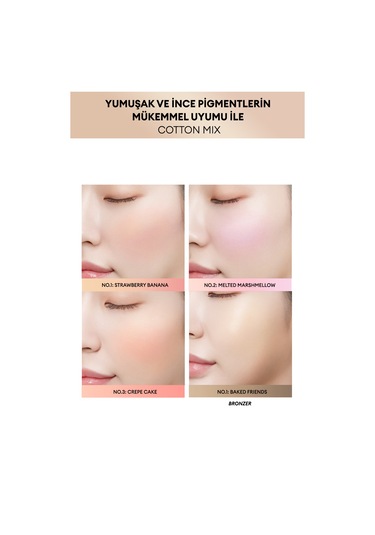 Missha Cotton Mix Blush Allık No.01