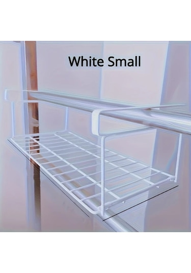 Dashanshop Beyaz Küçük Katlanır Metal Ayakkabı Rafı - Sağlam, Elektriksiz Dolap Yatak Odası Depolama Beyaz