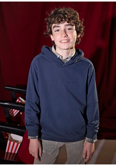Mayoral Erkek Çocuk Kapüşonlu Sweatshirt 7402 Lacivert