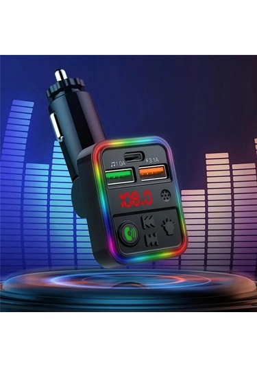 P18 Çift Usb Çakmak Bluetooth Araba Mp3 Müzik Çalar Eller Serbest Arama Araç Ses Cihazı