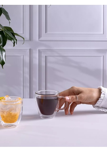 Aura Of Bohemia Çift Duvarlı Tea And Coffee Set 212948175 Beyaz