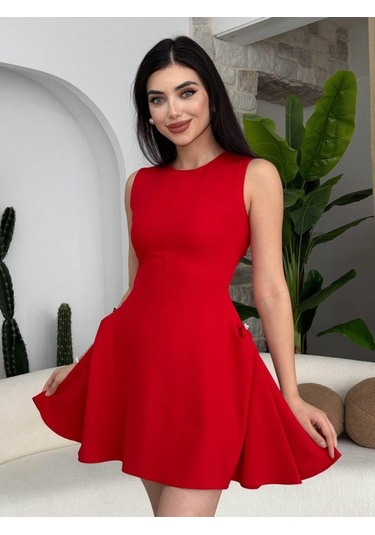 More İnci Detaylı Elbise Altın