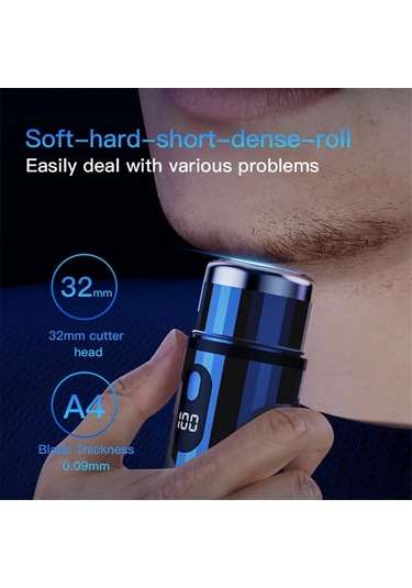 Mini Elektrikli Tıraş Makinesi Taşınabilir Usb Şarjlı Tıraş Makinesi Gümüş