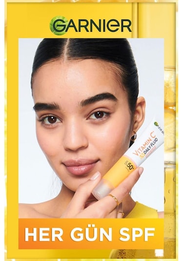 Garnier C Vitamini Parlak Fluid Koruyucu Yüz Güneş Kremi SPF50+ 2 x 40 ML
