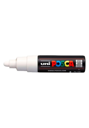 Uni Posca Pc-7M Boyama Markörü 4.5-5.5 Mm Beyaz