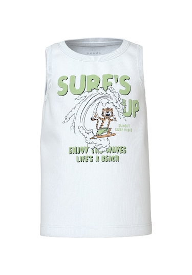 Name It Nmmvagno Tank Top Erkek Çocuk T-shirt 13228228 Beyaz