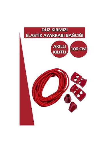 Lucky Akıllı Kilitli Elastik Düz Ayakkabı Bağcık 100 Cm 001