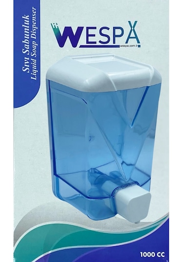 Wespa Plastik Şeffaf Sıvı Sabun Dispenseri 1000 ml. x 5 Adet