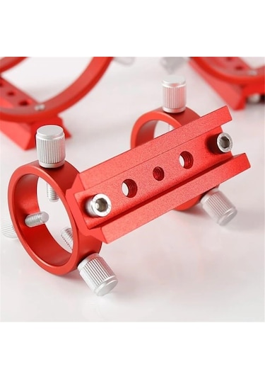 68mm Kılavuz Yüzük Seti Üç Nokta Astronomik Kılavuz Yüzük 1pcs Plaka 2pcs Halka 8pcs Vidalar Kırmızı Renk