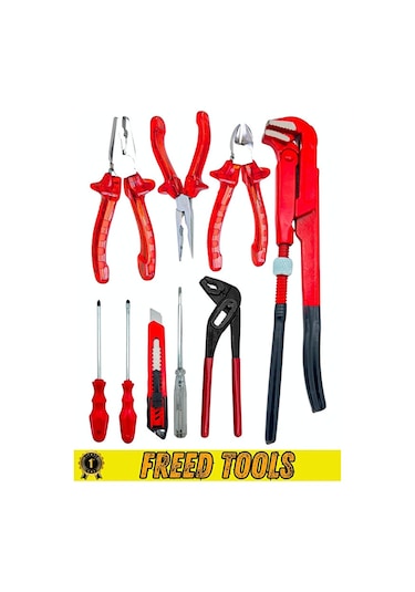 Maşalı Boru Anahtarı 3 Lü Pense 3 Lü Tornavida Fort Papağan Pense