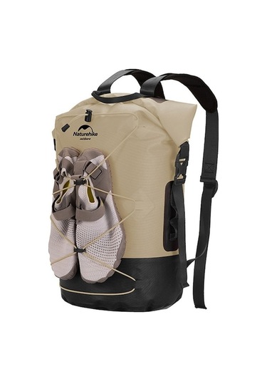 Naturehike Islak Kuru Ipx6 Su Geçirmez Çanta Açık Hava Deniz Kenarı Dalış Yüzme Rafting Ekipmanı, Renk: 20l Haki Bej Bej