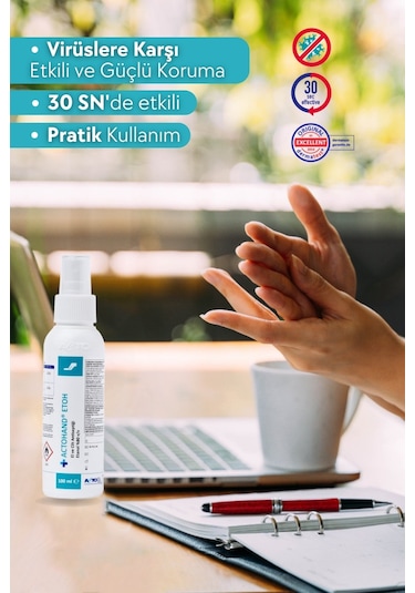 Actohand Etoh 100 Ml El Ve Cilt Antiseptiği - Etanol 80 % V/v