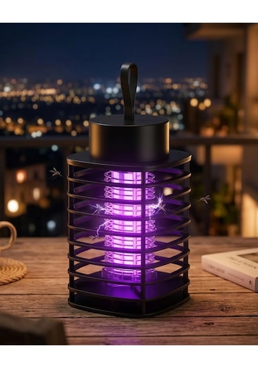 Akıllı Sivrisinek Öldürücü Lamba Güçlü Uv Işık Ve Elektrik Çarpma Teknolojili