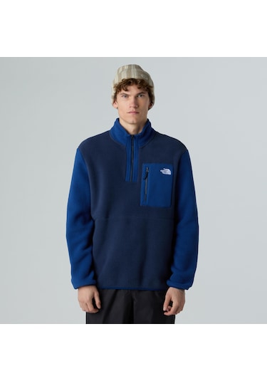 The North Face M Yumiori 1/4 Zip Erkek Polar-30472 Lacivert
