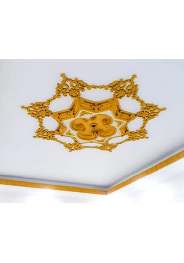 Dekoratif Poliüretan Tavan-duvar-kapı-mobilya Köşe Motifi 27x18 Cm