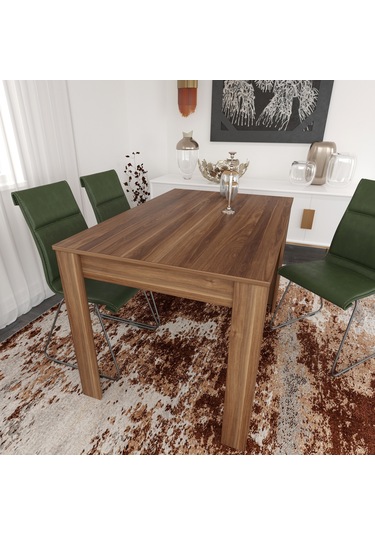 Pasific Home Single Mutfak Yemek Masası, 120x80 cm, Dikdörtgen, Ceviz