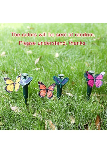 Qingmipy Güneş Enerjili Uçan Kelebek Ve Kuş Bahçe Dekoru - Gerçekçi Hareketli Süs