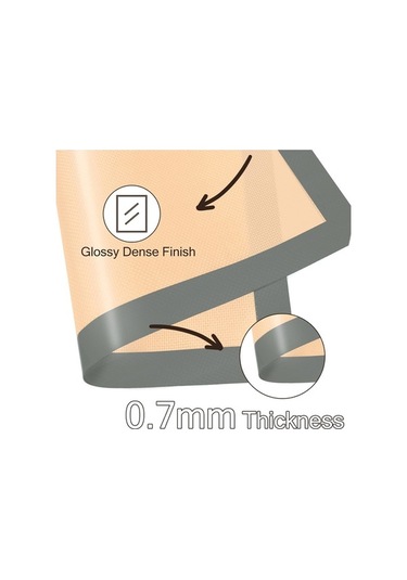 Maoyaya Silikon Pişirme Matı, 3'lü Paket Yapışmaz Fırın Paspası, Kurabiye Makarna Ekmek İçin Diğer