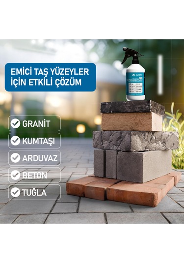 Alkoru 1 Kg Şeffaf Emici Yüzeyler İçin Su İtici Ve Koruyucu Malz.
