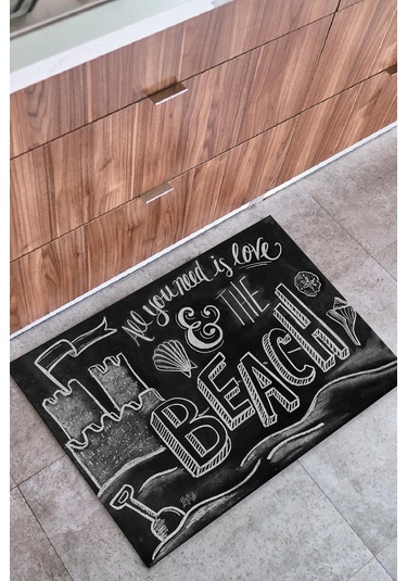 Beach İç Ve Dış Mekan Dekoratif Çok Amaçlı Kapı Önü Paspası