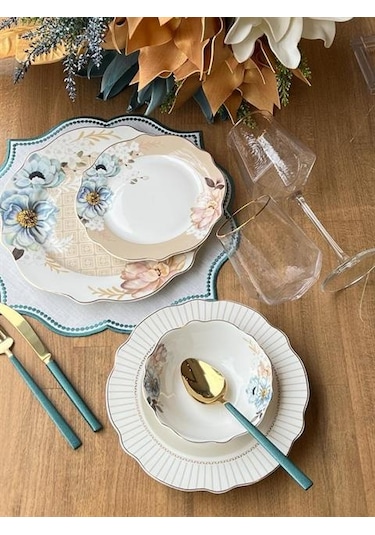 Yemek Takımı Morpho 24 Parça 6 Kişilik Renkli