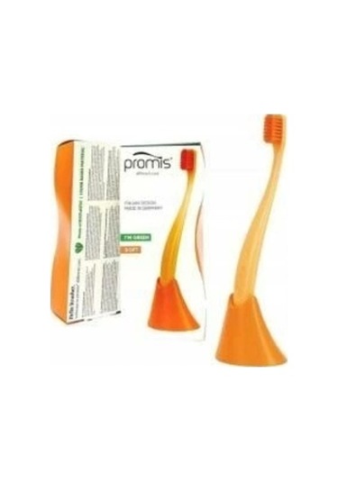 Promis Biplastic Single Diş Fırçası 6750 - Soft - Turuncu - Tutucu Hediyeli
