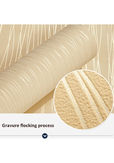 Sones Modern Minimalist Yatak Odası Oturma Odası Kendinden Yapışkanlı Dokumasız Duvar Kağıdı Çıkartması, Özellikler: 0,53 X 3 Metre 588601 Diğer