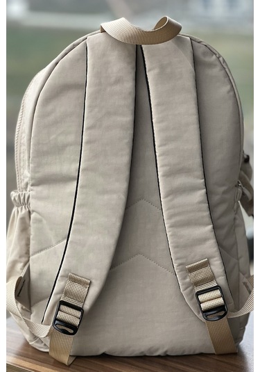 Nemo Group Sırt Çantası Bej Krinkıl Kumaş Suya Dayanıklı Bej