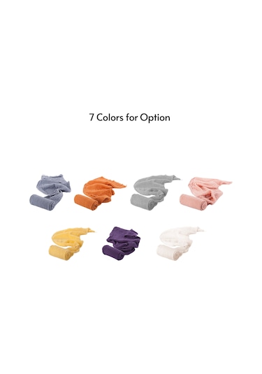 Yaozixa Fotoğraf Çekim Aracı Pamuklu Kumaş Sarma 40x180cm Beyaz Turuncu Mor Pembe Gri Sarı Renk Seçenekli Çok Renkli