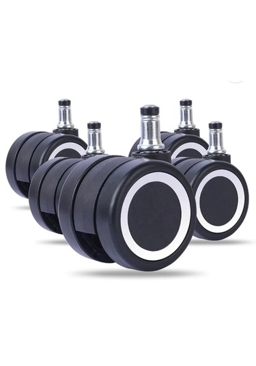 Sandofis Çap 60 Mm Crom Çemberli P.u Tabanlı Teker 5 Adet