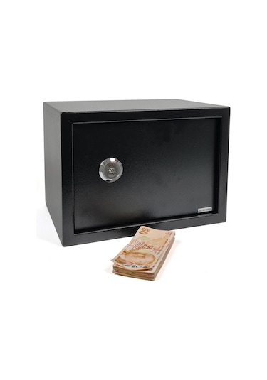 Para Kasası Anahtarlı Çelik Kasa 25X35X25Cm 2 Boy Cf009 25X35X25 - Cf009