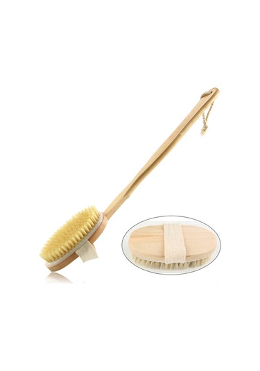 Mufunye Ahşap Renkli Pp Malzemeden Yapılmış Masaj Fırçası, 360x100x50mm, 125g