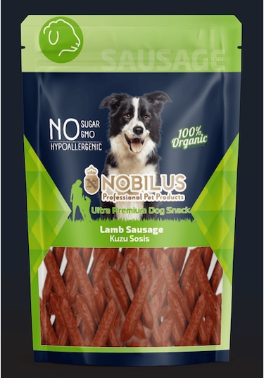 Nobılus Kuzu Sosis Köpek Ödül Maması 80g