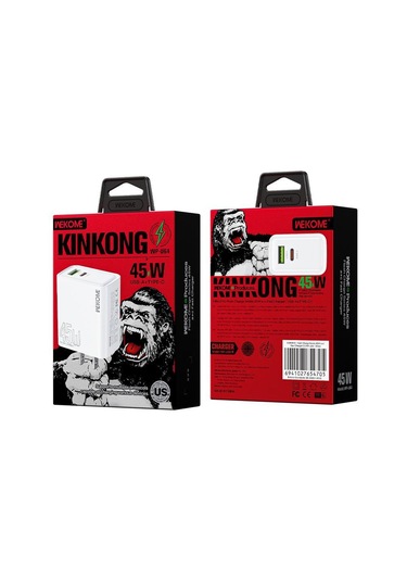 Abd Fiş Wk Wp-u64 45w Kinkong Flash Şarj Usb + Tip-c Portu Hızlı Şarj Cihazı Diğer