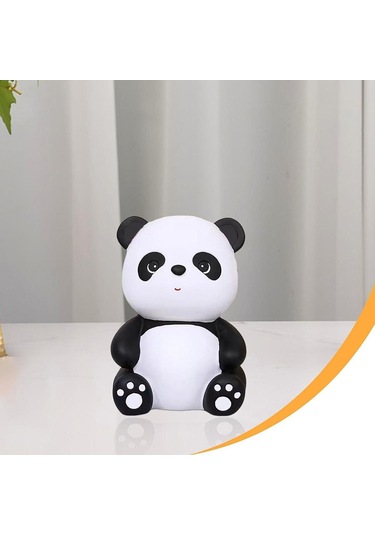 Suntek Kızlar Için Panda Heykeli Para Kumbarası Dekor Sevimli 13,5 Cm X 14,5 Cm X 19,5 Cm