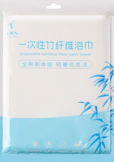 Xiyyadms Seyahat İçin Tek Kullandım Banyo Havlusu Seti - Kalın Pamuklu 140x70 Büyük Havlu + 28x58 Yüz Havlusu, Su Emici, Bağımsız Paket, 3 Kullanıma Dayanır Beyaz