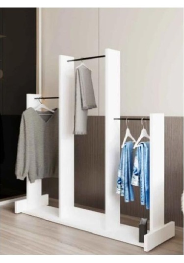 Decormet Salvitor 3lü Elbise Askısı Beyaz Çok Renkli