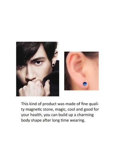 Vkemall Sağlıklı Manyetik Taş Küpe - Vücut Bakımı Ve Şıklık İçin