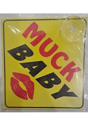 Araba Yazısı Sticker Vantuzlu 11 X 11 Cm - Muck Baby
