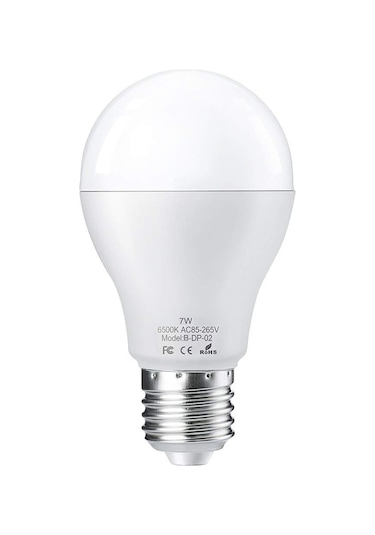 Dianziye 2 Adet 7w Radar Sensörlü Led Ampul, E27/e26 Taban, 180 Açılıklı, Enerji Tasarruflu 6000k Beyaz Işık