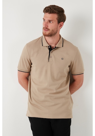 Buratti Pamuklu Slim Fit Şerit Detaylı Düğmeli Polo Yaka 5'Li Paket Erkek T Shirt 5902118S5 Siyah-Beyaz-Haki-Vişnebeyaz-Antrasitvizon