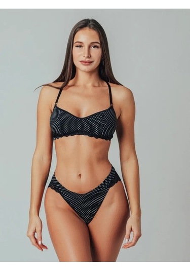 Fest Kemersiz Pamuklu Dantel Sütyen Top 59167094 Siyah